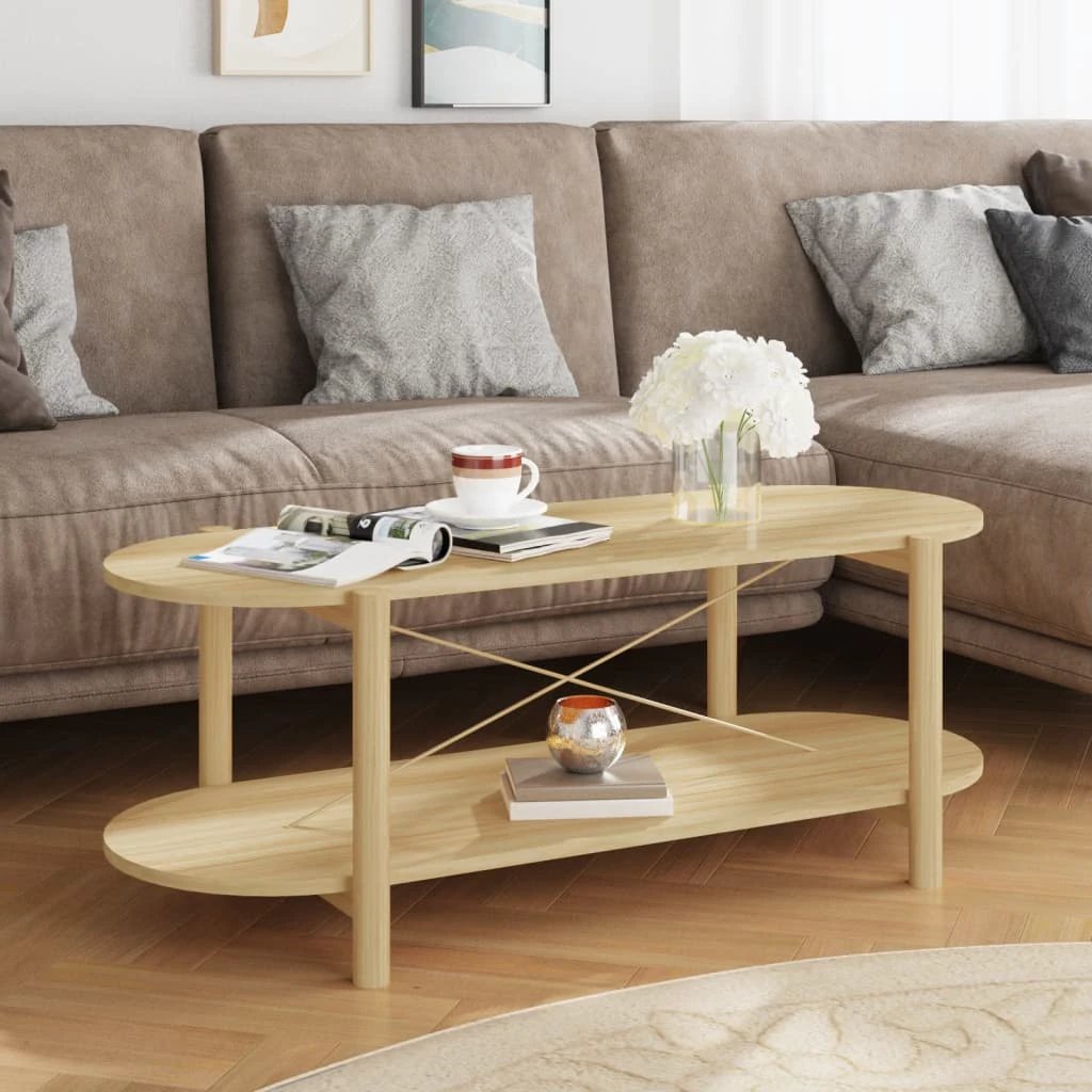 vidaXL Coffee Table 110x48x40 cm Engineered Wood by vidaXL