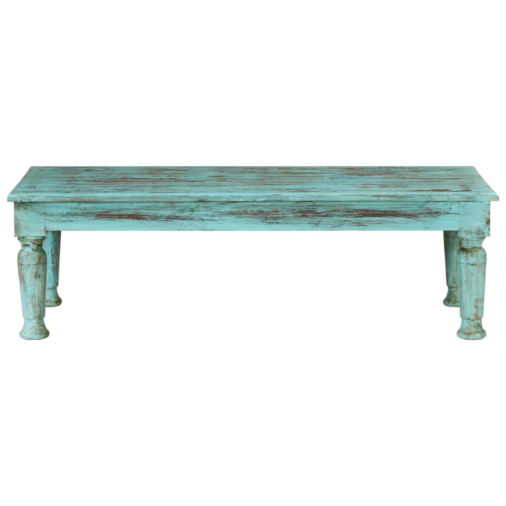 Reclaimed Teal Coffee Table 110x50x34cm Rustic by vidaXL