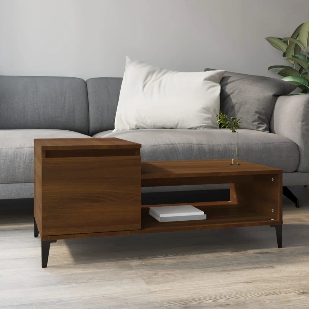 vidaXL VidaXL Coffee Table 100x50x45 cm Engineered Wood Durable Construction Living Room - Coffee Table