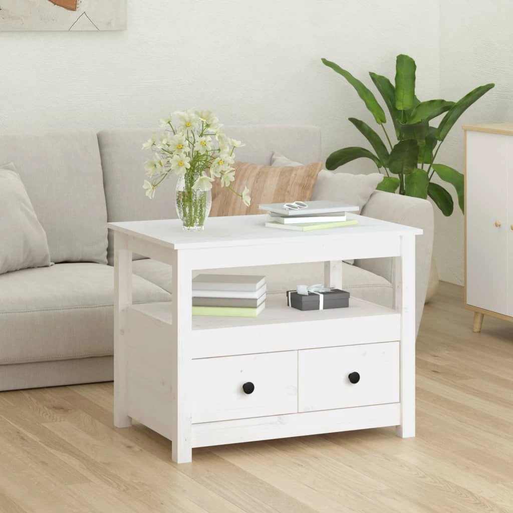 vidaXL VidaXL Coffee Table 71x49x55 cm Solid Pine Wood - Coffee Table