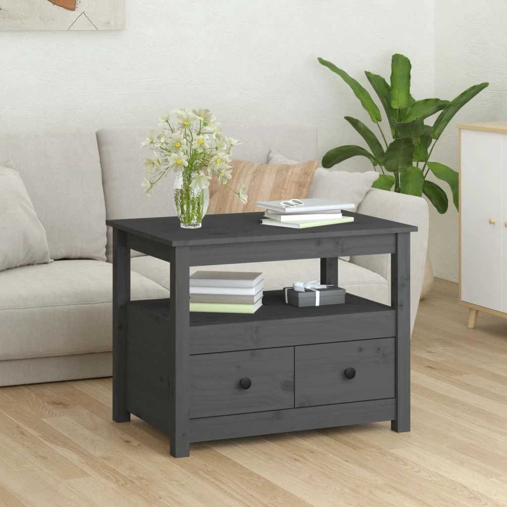 vidaXL VidaXL Coffee Table 71x49x55 cm Solid Pine Wood - Coffee Table