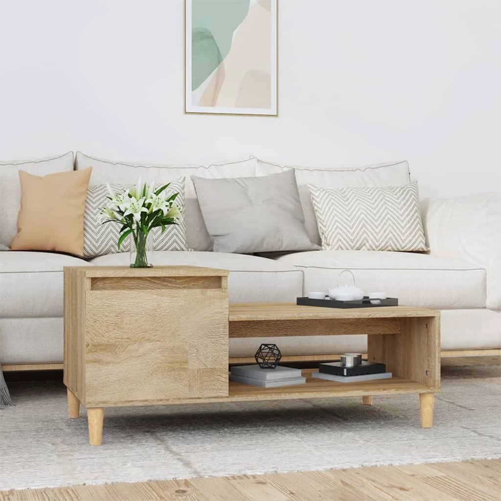 vidaXL VidaXL Coffee Table 100x50x45 Cm Engineered Wood Durable Smooth Surface Living Room - Coffee Table