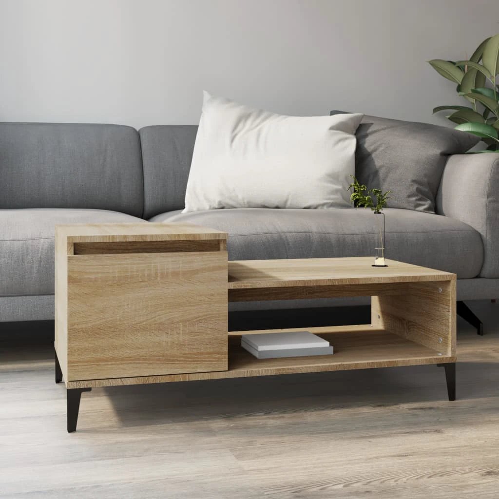 vidaXL VidaXL Coffee Table 100x50x45 cm Engineered Wood Durable Construction Living Room - Coffee Table