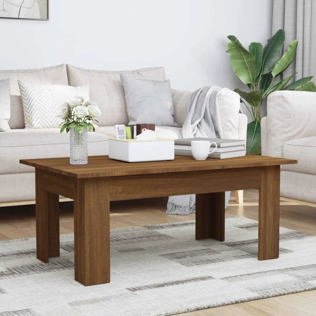 vidaXL vidaXL Coffee Table 100x60x42 cm Engineered Wood Durable Moisture Resistant Living Room - Coffee Table