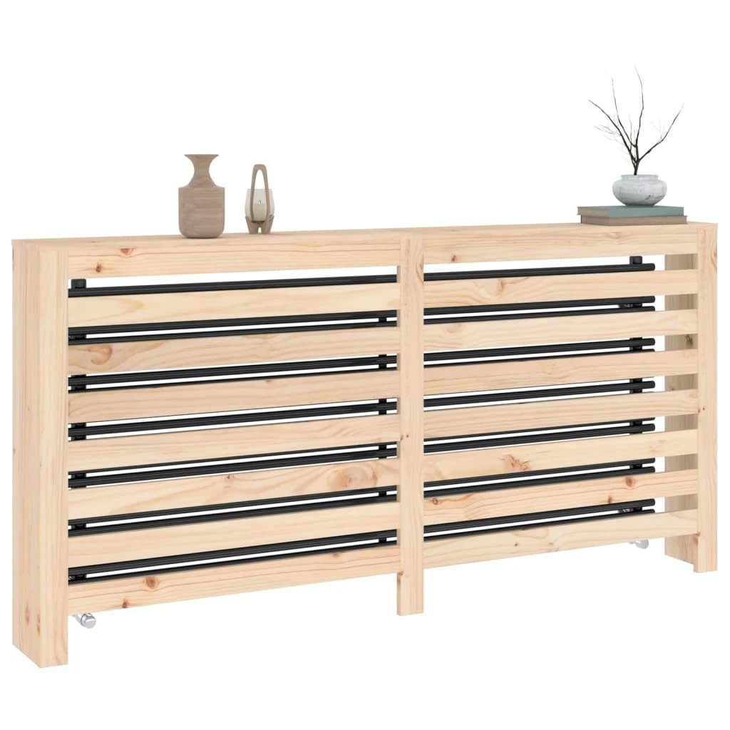 vidaXL Solid Pine Radiator Cover 169x19x84 cm Shelf - Radiator