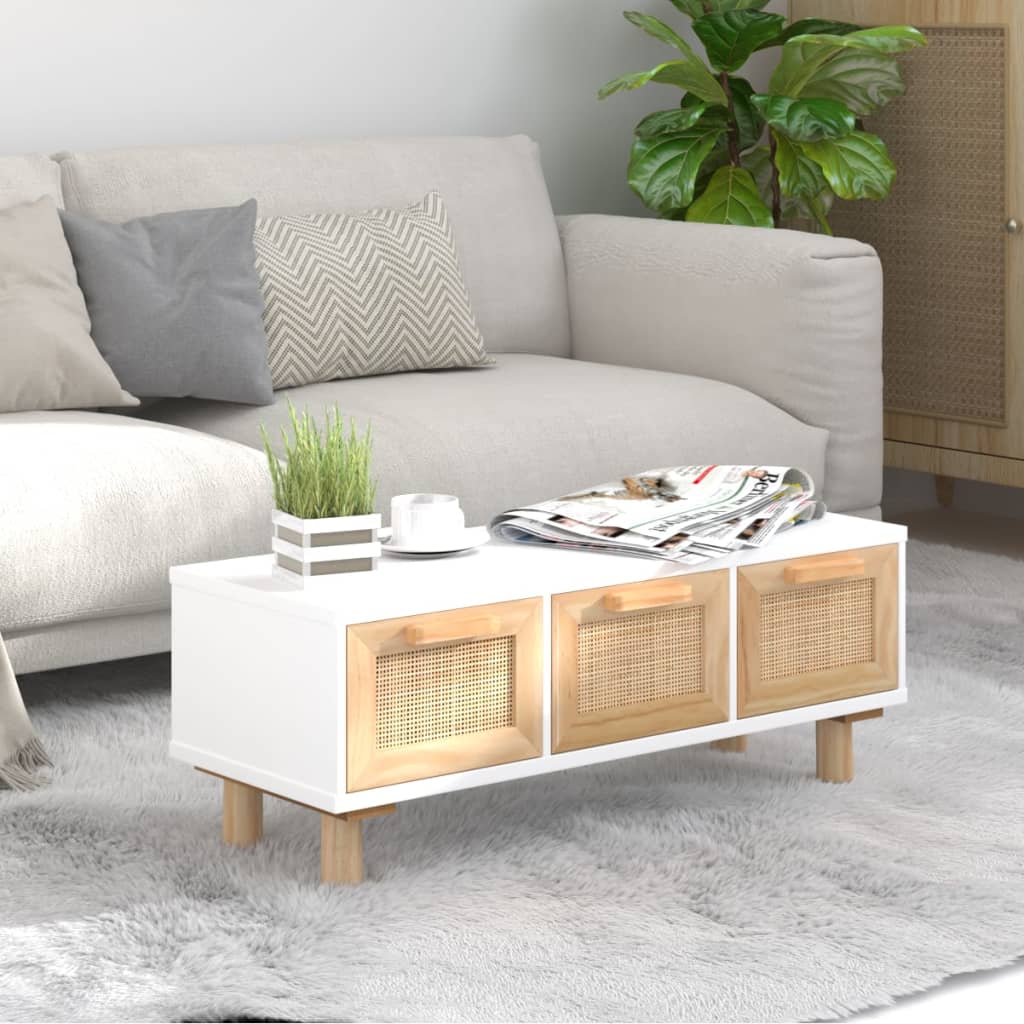 vidaXL Coffee Table 80x40x30 3-Drawer Living Room by vidaXL