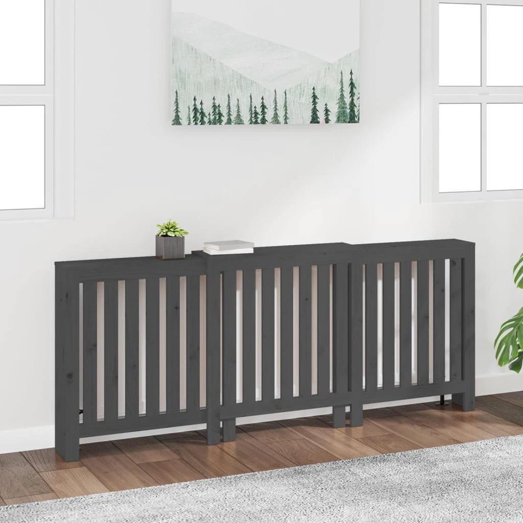 VidaXL Radiator Cover 79.5x19x84 Rustic Decor by vidaXL