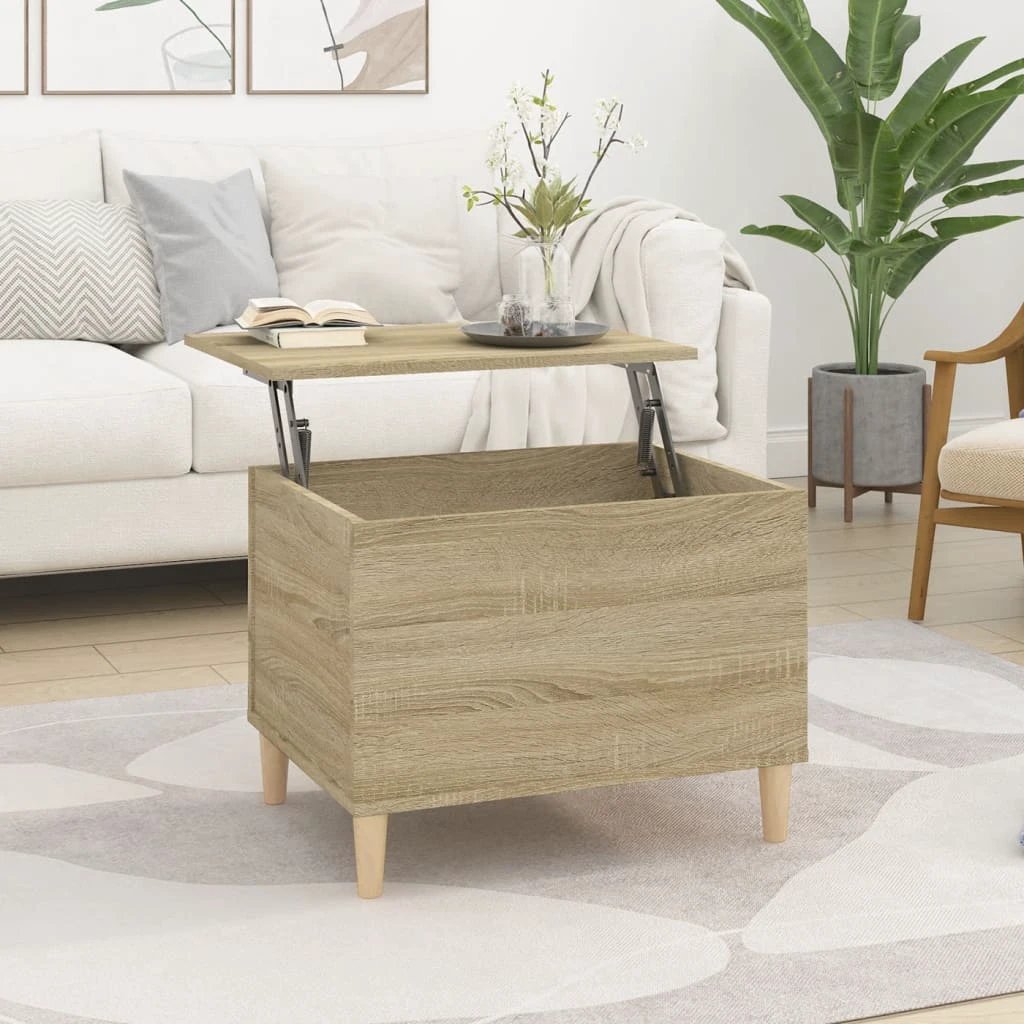 vidaXL VidaXL Coffee Table 60x44.5x45 cm Lift Top With Hidden Storage For Living Room Area - Coffee Table