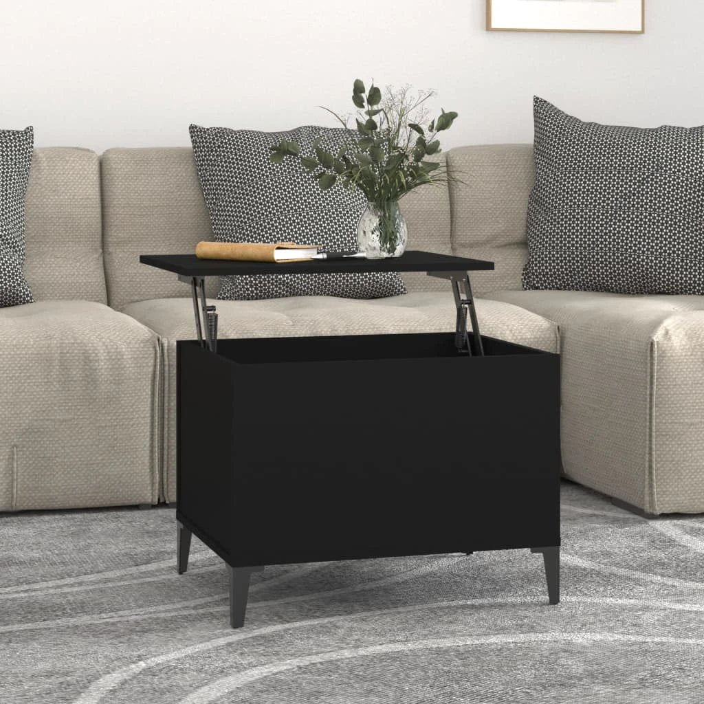 vidaXL Lift Top Coffee Table White 60x44.5x45 cm Engineered Wood With Storage For Living Rooms by vidaXL