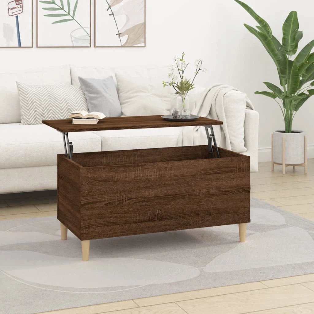 vidaXL VidaXL Coffee Table 60x44.5x45 cm Lift Top With Hidden Storage For Living Room Area - Coffee Table