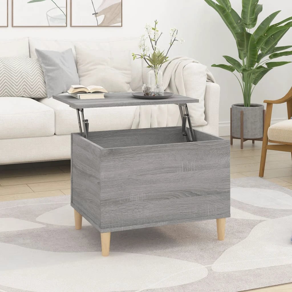 vidaXL VidaXL Coffee Table 60x44.5x45 cm Lift Top With Hidden Storage For Living Room Area - Coffee Table