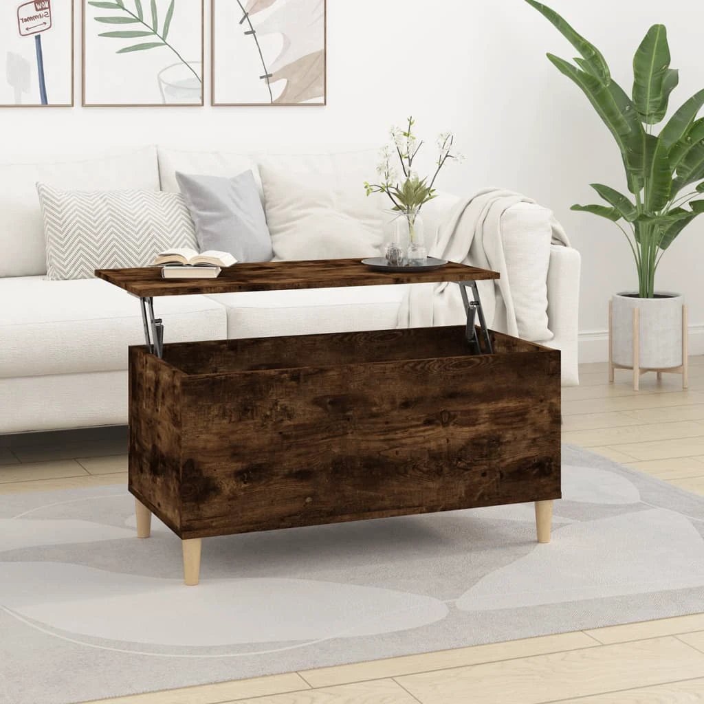 vidaXL VidaXL Coffee Table 60x44.5x45 cm Lift Top With Hidden Storage For Living Room Area - Coffee Table
