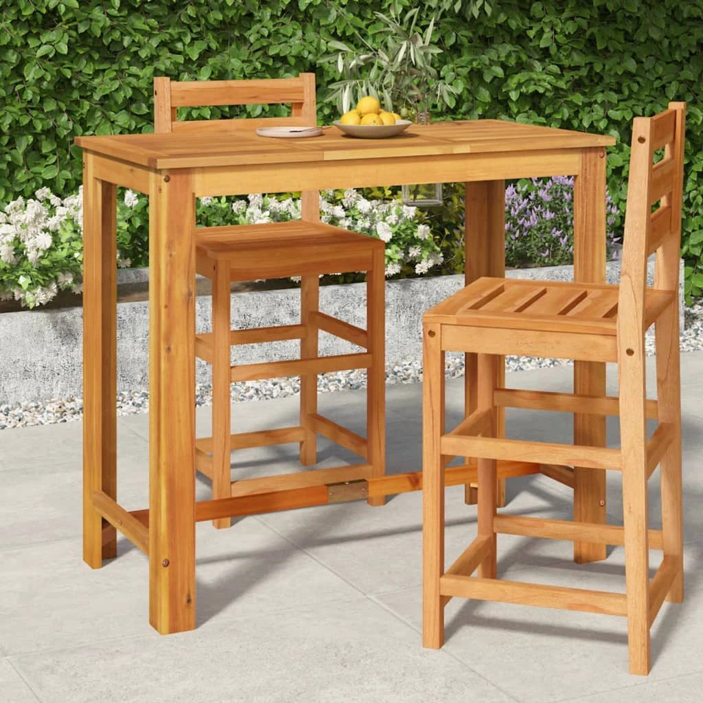 vidaXL vidaXL Garden Bar Table 60x60x105 cm Solid Wood Acacia - Garden Table