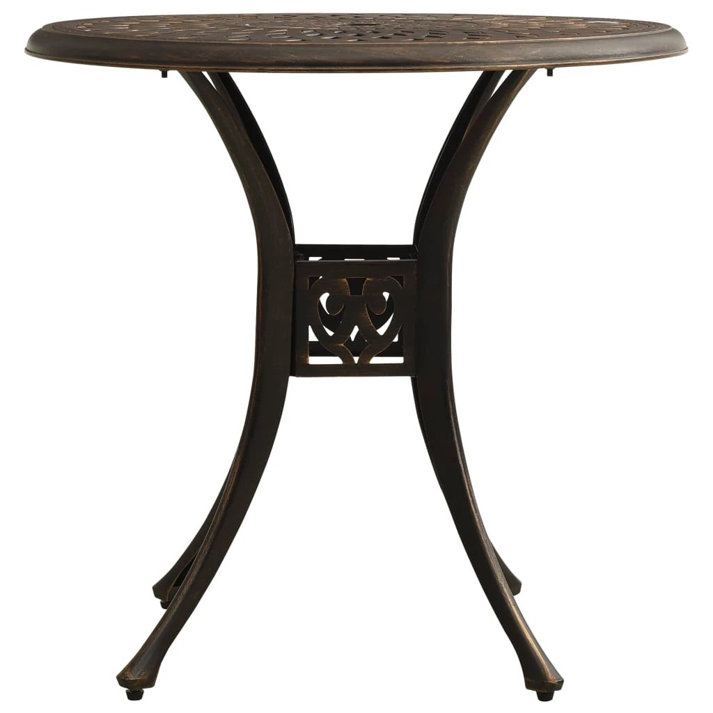 vidaXL Garden Table Bronze 78x78x72 cm Cast Aluminium by vidaXL