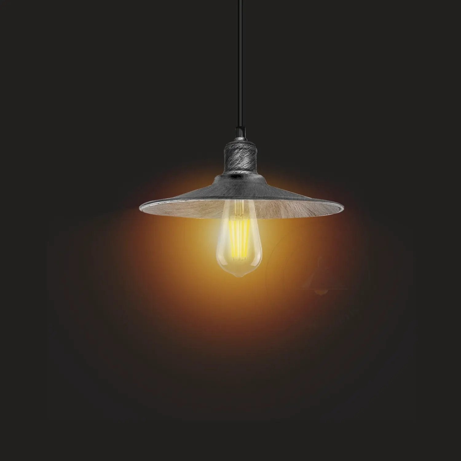 LEDSONE Single Head Vintage Ceiling Pendant Light Shade Hanging Lamp Light - Pendant Lights