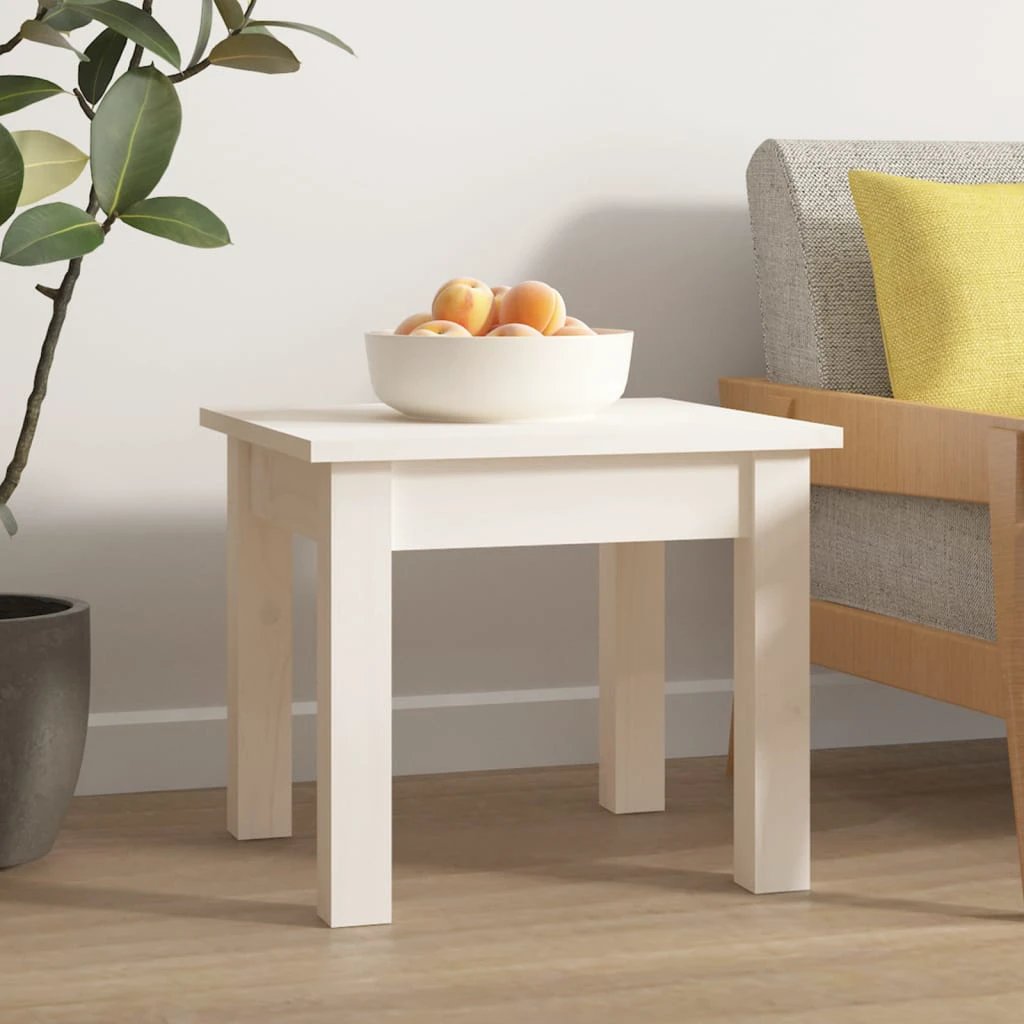 vidaXL Coffee Table 80x50x40 Cm Solid Pine Wood With Rustic Wax Finish And Sturdy Frame Living Room Decor by vidaXL