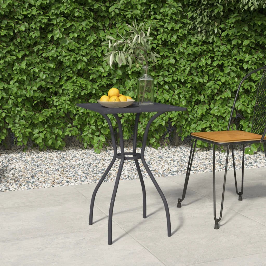 vidaXL Garden Table Anthracite 50x50x72 cm Steel Mesh by vidaXL