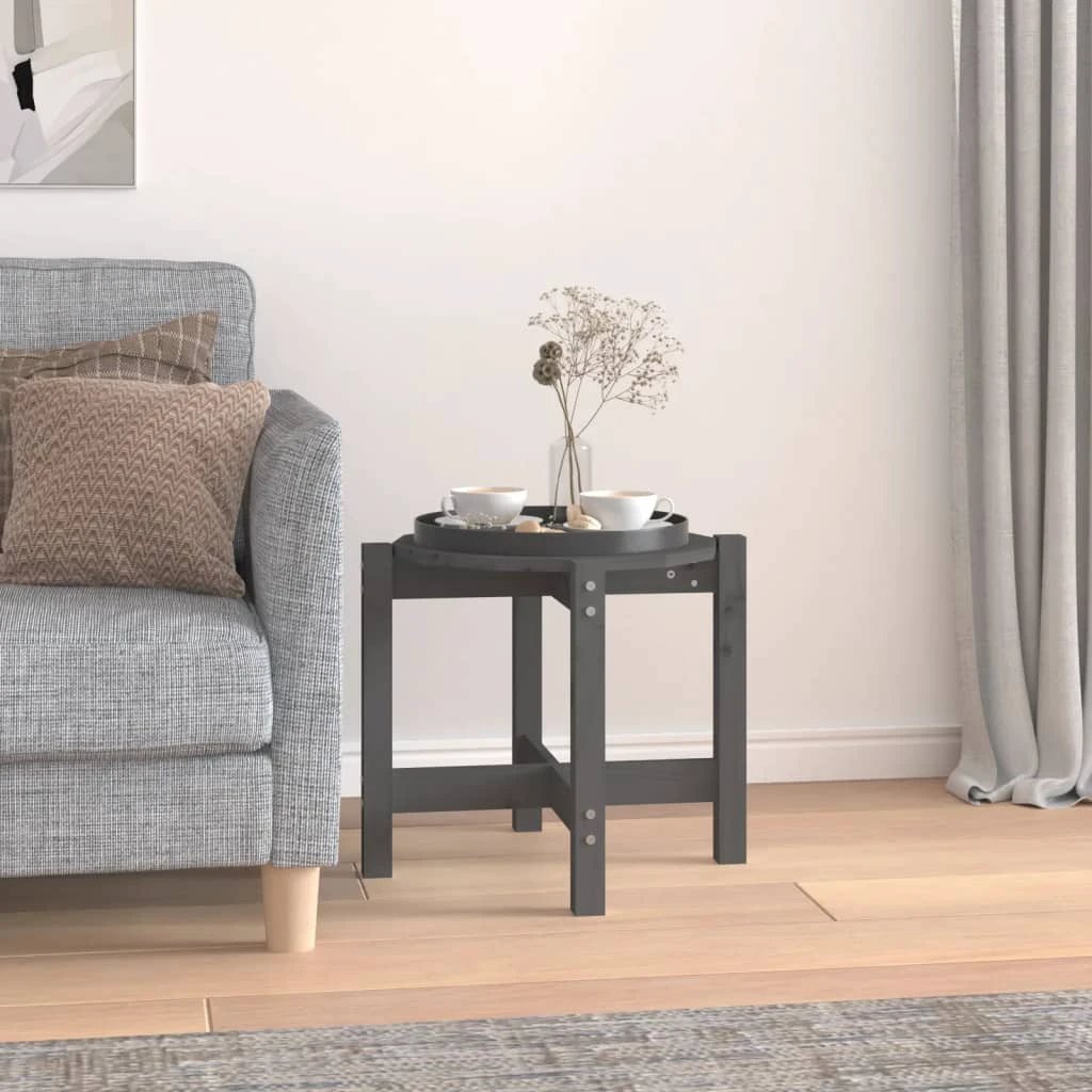 vidaXL VidaXL Coffee Table Diameter 62.5 cm by 45 cm Solid Pine Wood Rustic Living Room Decor - Coffee Table
