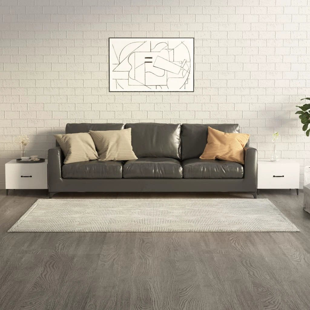 VidaXL Coffee Table 50x50x40 cm Smoked Oak Top With Metal Legs Living Room Decor by vidaXL