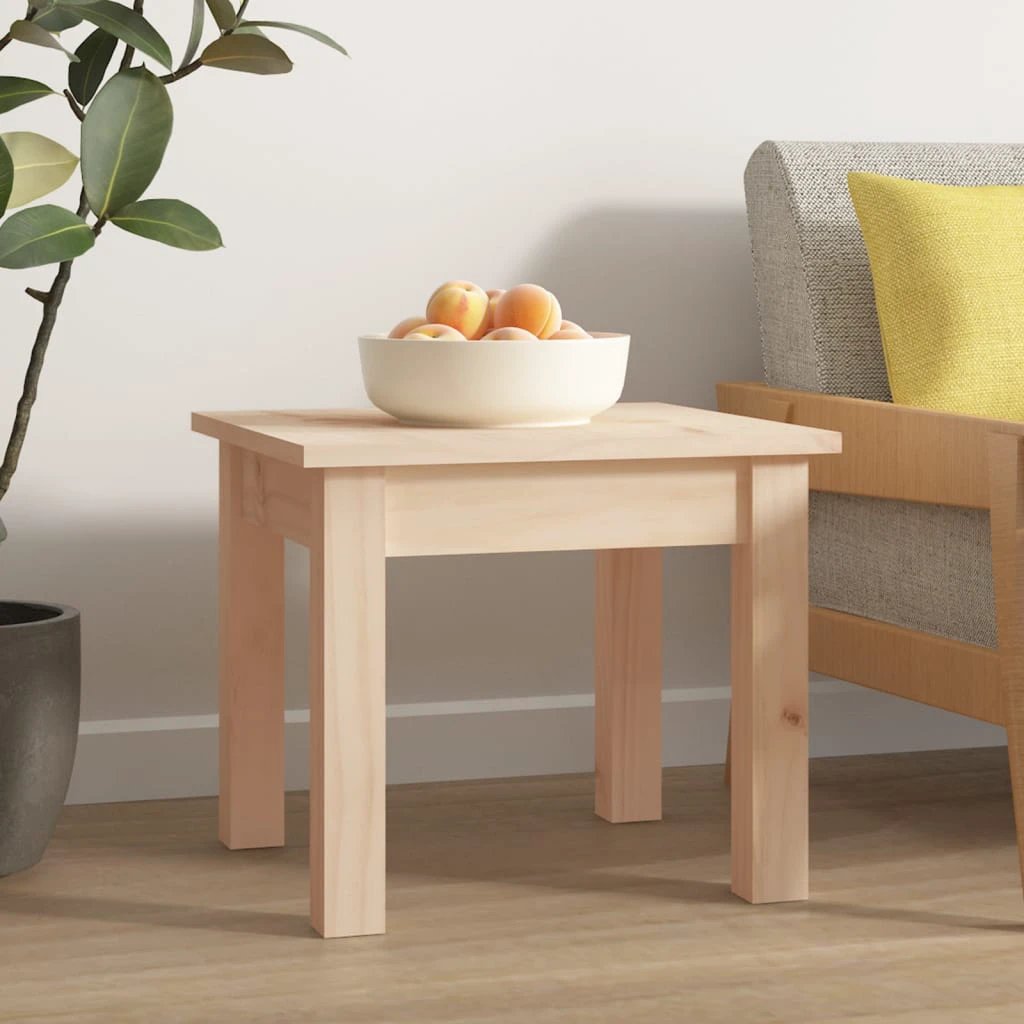 vidaXL Coffee Table 80x50x40 Cm Solid Pine Wood With Rustic Wax Finish And Sturdy Frame Living Room Decor by vidaXL