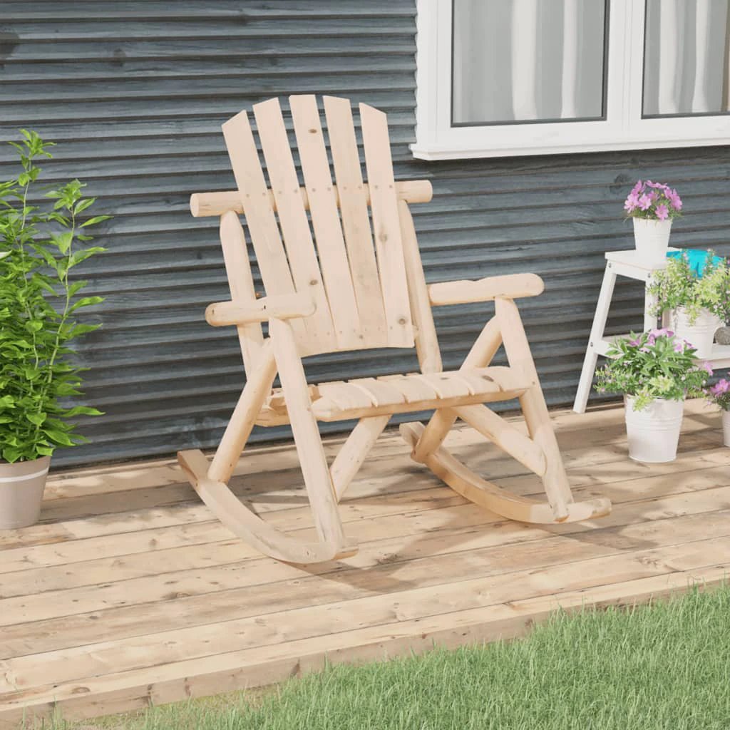 vidaXL vidaXL Garden Chair 68x86x103 cm Solid Wood Spruce - Garden Chairs