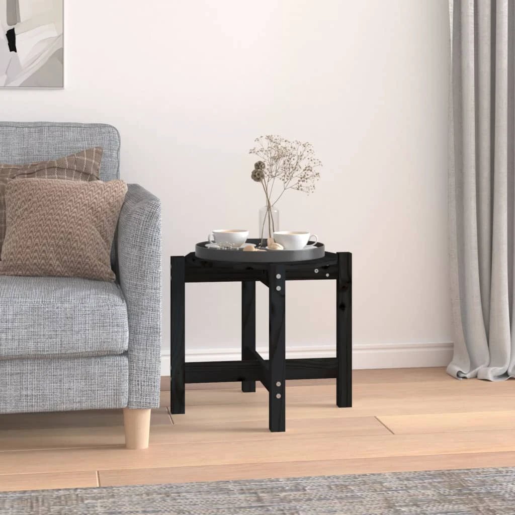 vidaXL VidaXL Coffee Table Diameter 62.5 cm by 45 cm Solid Pine Wood Rustic Living Room Decor - Coffee Table