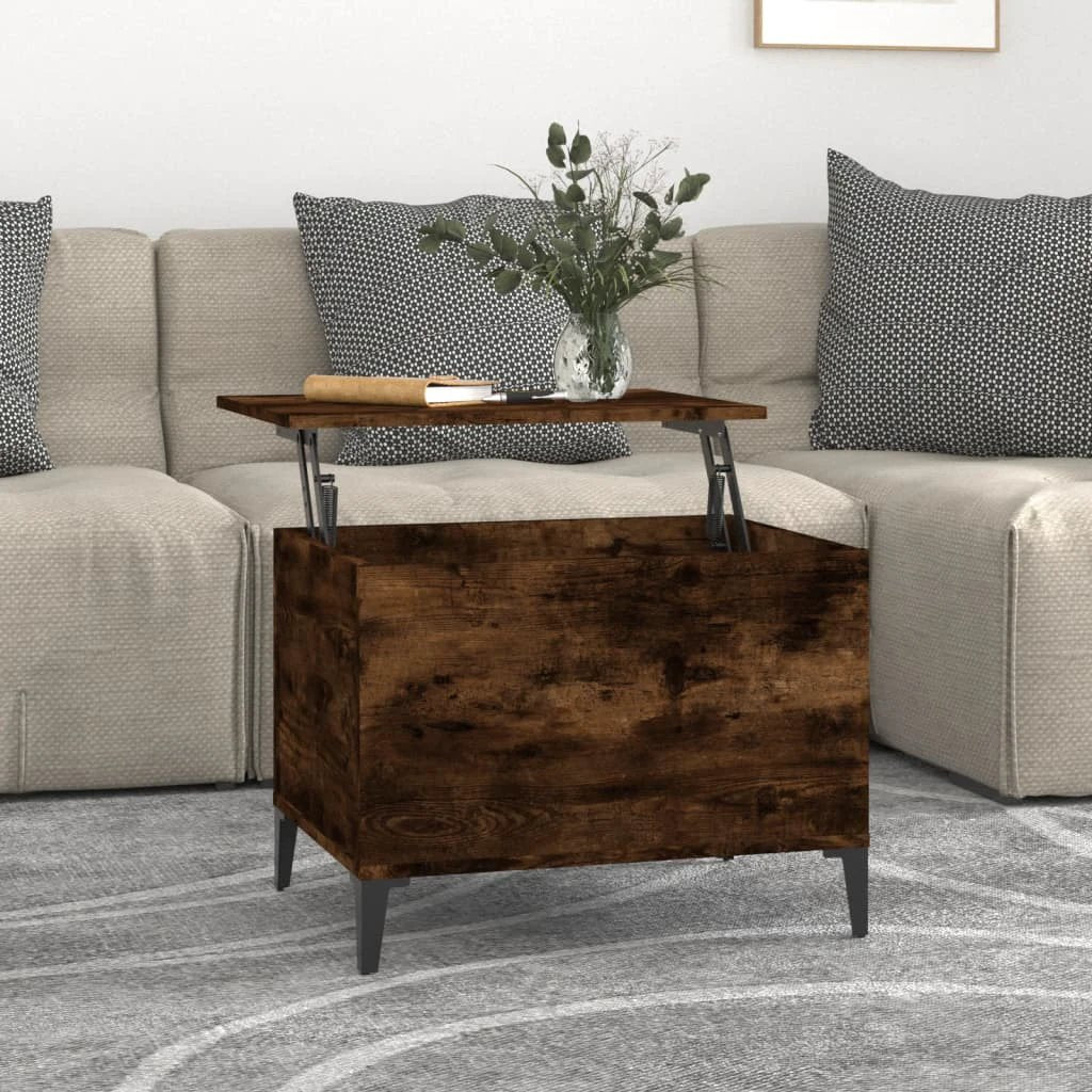 vidaXL vidaXL Lift Top Coffee Table White 60x44.5x45 cm Engineered Wood With Storage For Living Rooms - Coffee Table