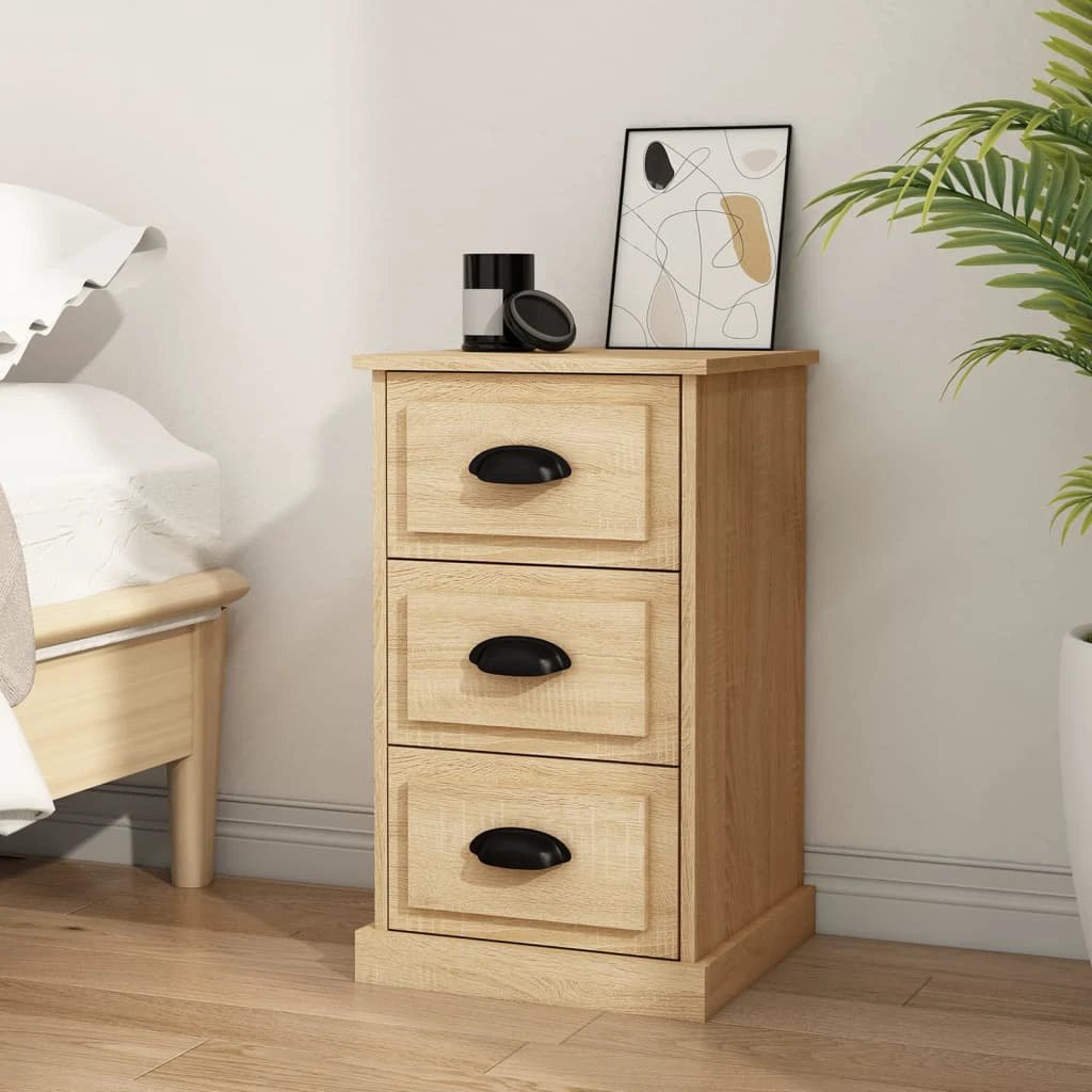 vidaXL VidaXL Bedside Cabinet 39x39x67 Engineered Wood - Bedside Table