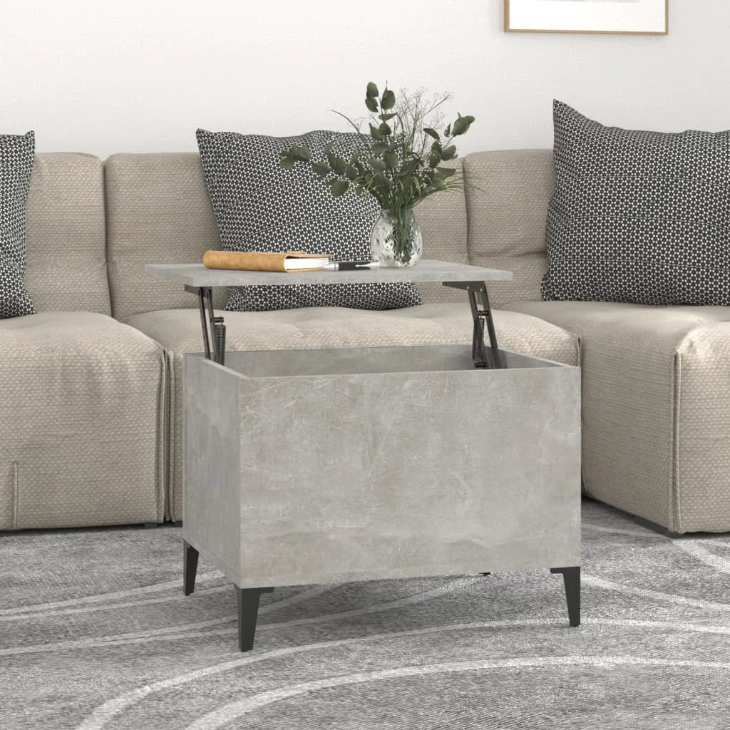 vidaXL vidaXL Lift Top Coffee Table White 60x44.5x45 cm Engineered Wood With Storage For Living Rooms - Coffee Table