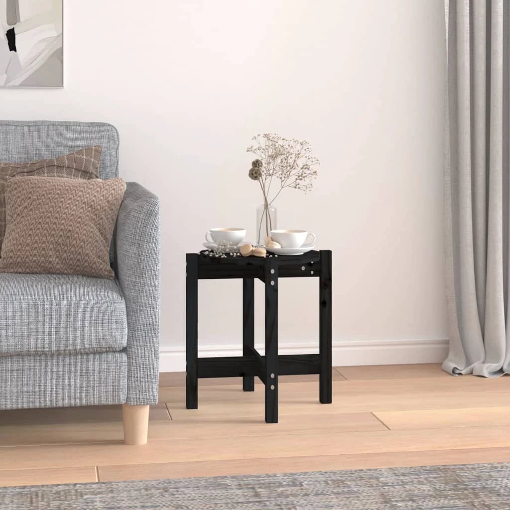 VidaXL Coffee Table Diameter 62.5 cm by 45 cm Solid Pine Wood Rustic Living Room Decor by vidaXL