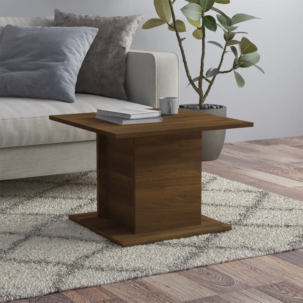 VidaXL CoffeeTable 55.5x55.5x40 SmokedOak LR by vidaXL