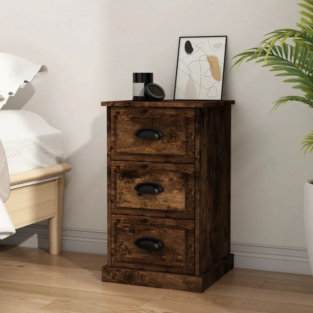 vidaXL VidaXL Bedside Cabinet 39x39x67 Engineered Wood - Bedside Table
