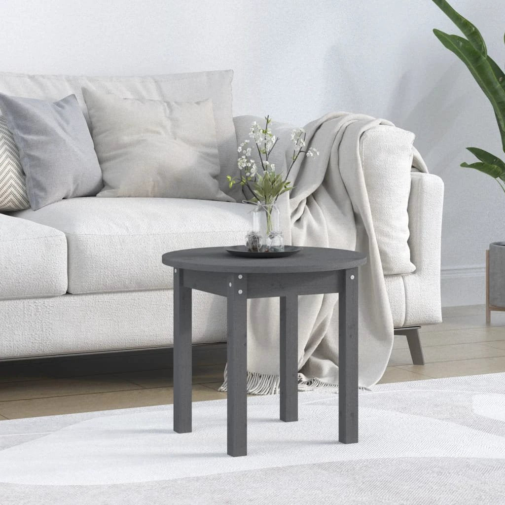 VidaXL Coffee Table 55x45 cm Solid Pine Wood Natural Finish For Living Room Decor by vidaXL