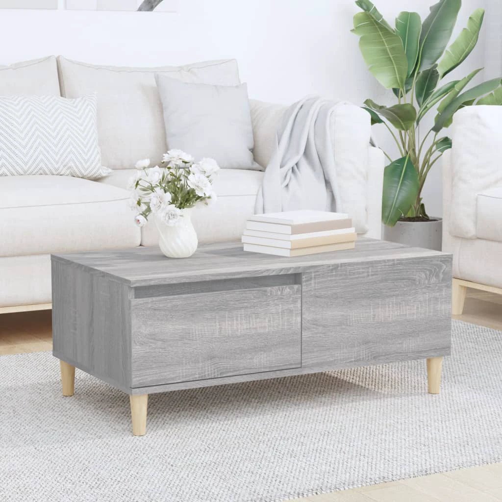 VidaXL Coffee Table 90x50x36.5 Cm Engineered Wood Moisture Resistant Living Room by vidaXL
