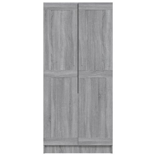 vidaXL vidaXL Engineered Wood Wardrobe 82.5x51.5x180 cm Smoked Oak Finish with Ample Storage for Home Organization - Wardrobe