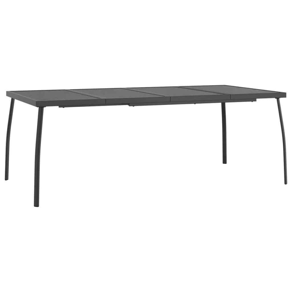 vidaXL Garden Table Anthracite 50x50x72 cm Steel Mesh by vidaXL