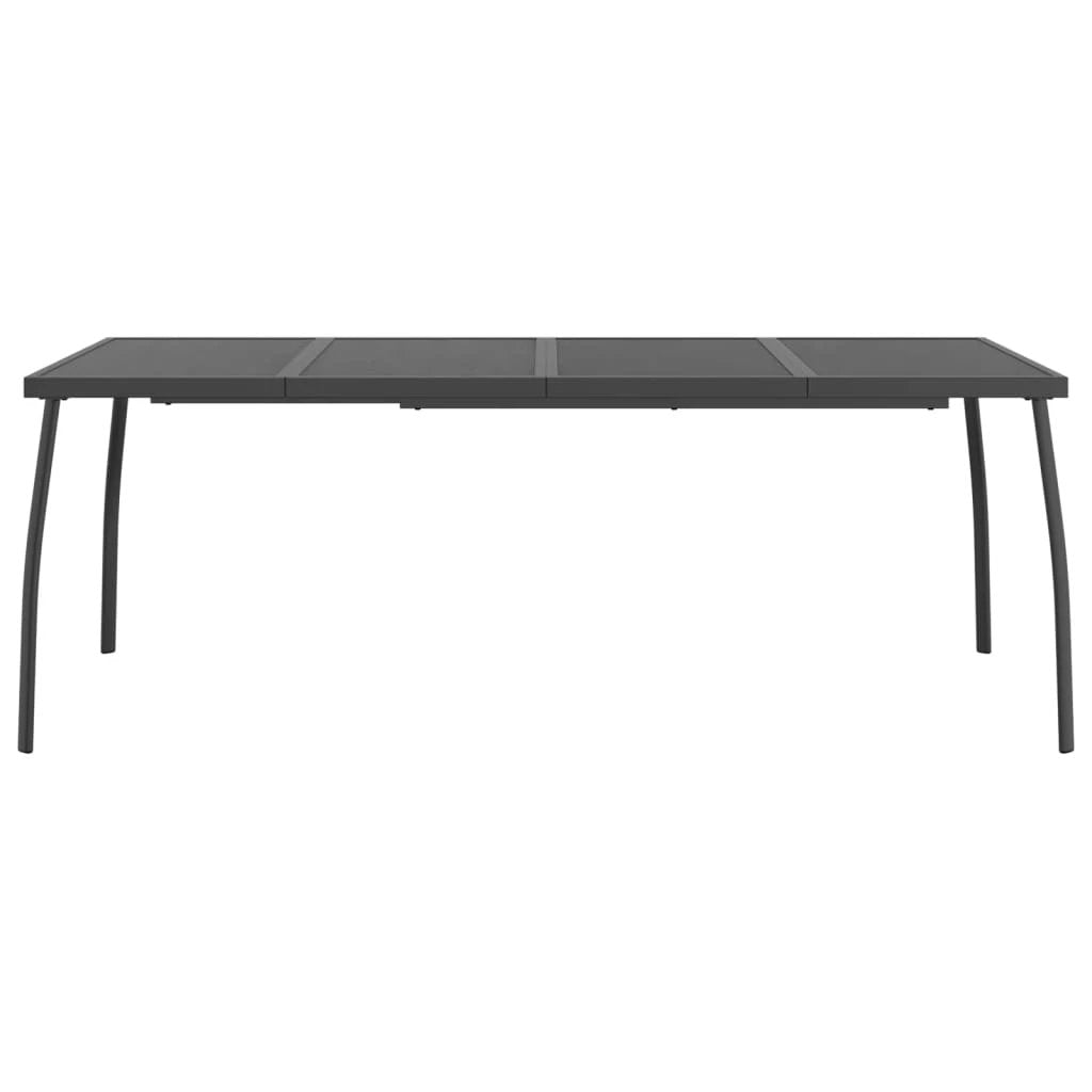 vidaXL Garden Table Anthracite 50x50x72 cm Steel Mesh by vidaXL