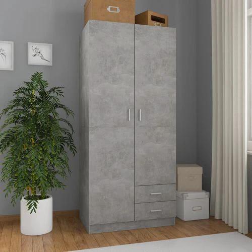 vidaXL Wardrobe White 80x52x180 cm Engineered Wood - Uncategorized Wardrobe