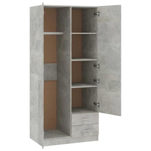 vidaXL Wardrobe White 80x52x180 cm Engineered Wood - Uncategorized Wardrobe
