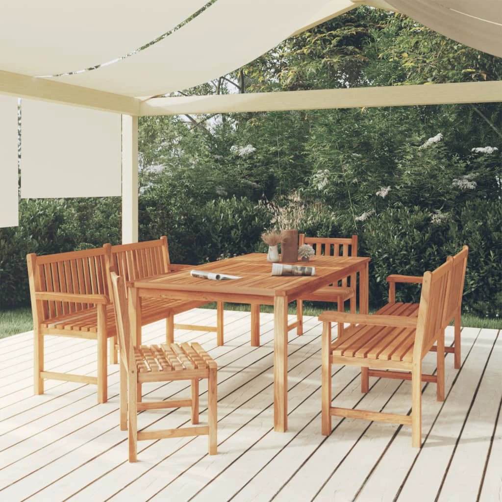 vidaXL VidaXL Garden Dining Set 3pc Solid Teak Outdoor - Garden Set