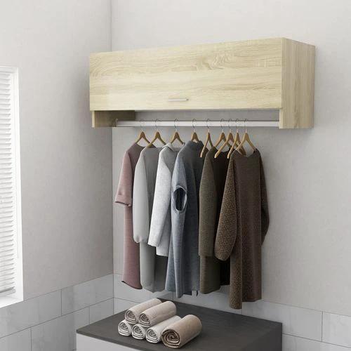 vidaXL vidaXL Wardrobe Brown Oak 100x32.5x35 cm Engineered Wood - Wardrobe