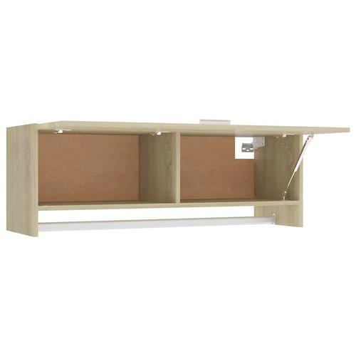 vidaXL vidaXL Wardrobe Brown Oak 100x32.5x35 cm Engineered Wood - Wardrobe