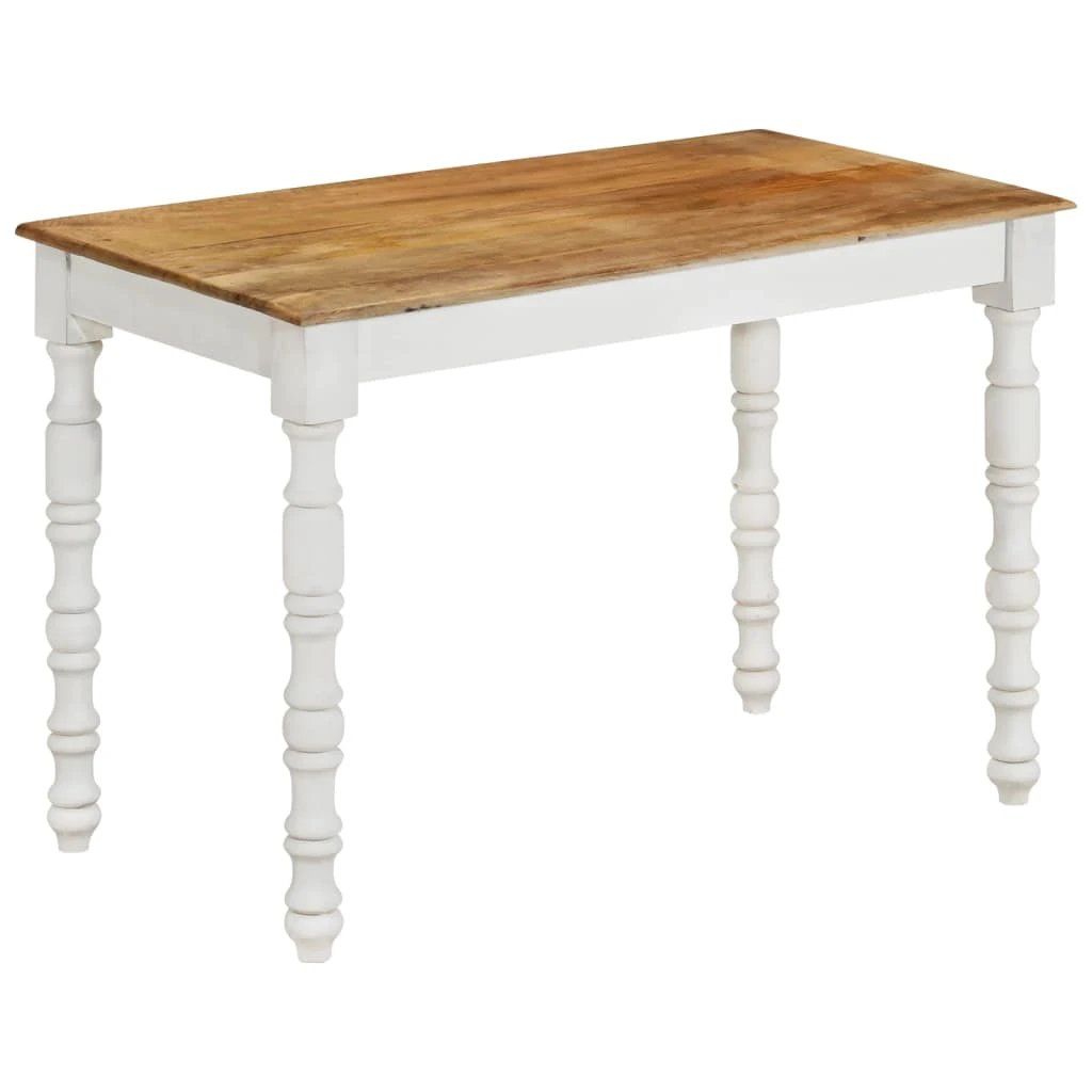 VidaXL Dining Table 110x60x76 Cm Solid Mango Wood Modern Retro Design For Dining Room by vidaXL