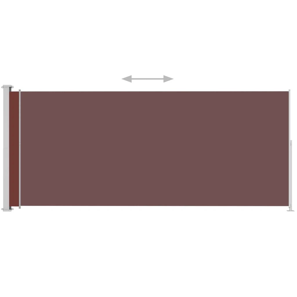vidaXL VidaXL Patio Retractable Side Awning 180x500 cm UV Resistant Polyester Privacy Screen - Cover