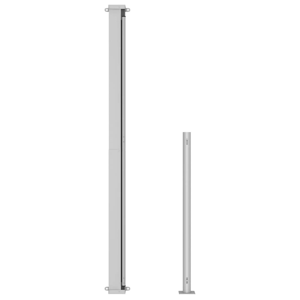 vidaXL VidaXL Patio Retractable Side Awning 180x500 cm UV Resistant Polyester Privacy Screen - Cover
