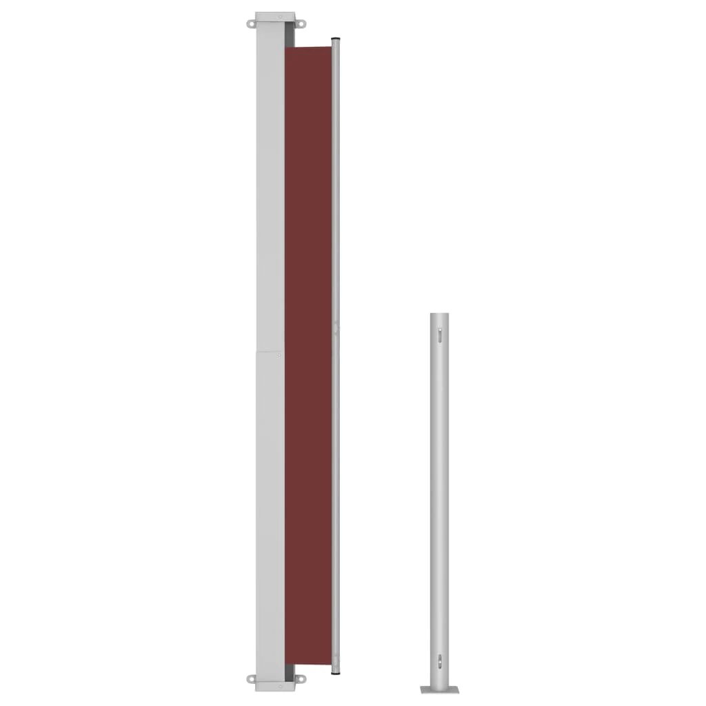 VidaXL Patio Retractable Side Awning 180x500 cm UV Resistant Polyester Privacy Screen by vidaXL