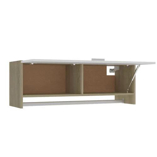 vidaXL Wardrobe Brown Oak 100x32.5x35 cm Engineered Wood by vidaXL
