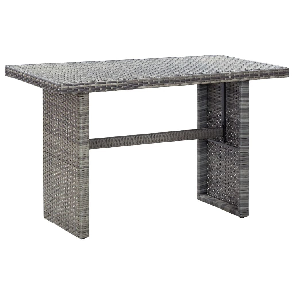 vidaXL Garden Table Brown 110x60x67 cm Poly Rattan by vidaXL
