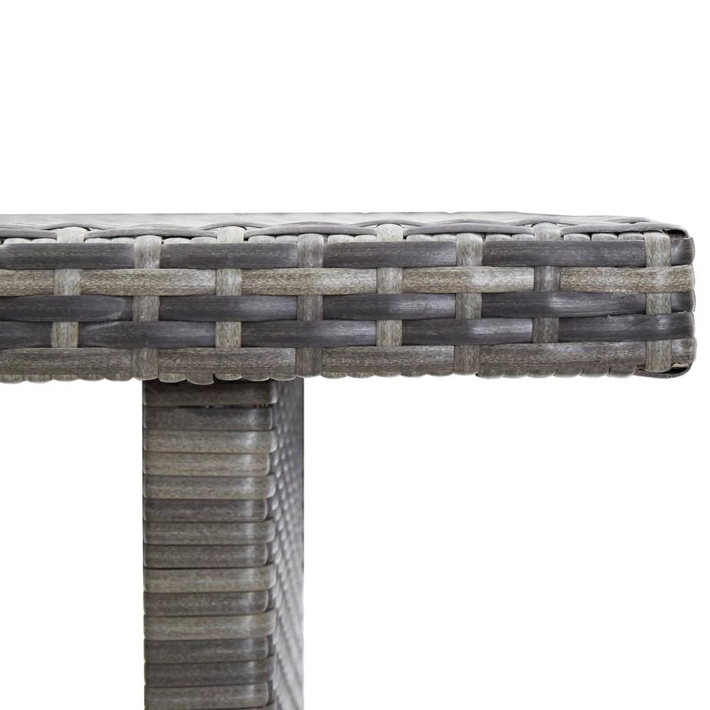vidaXL vidaXL Garden Table Brown 110x60x67 cm Poly Rattan - Garden Table
