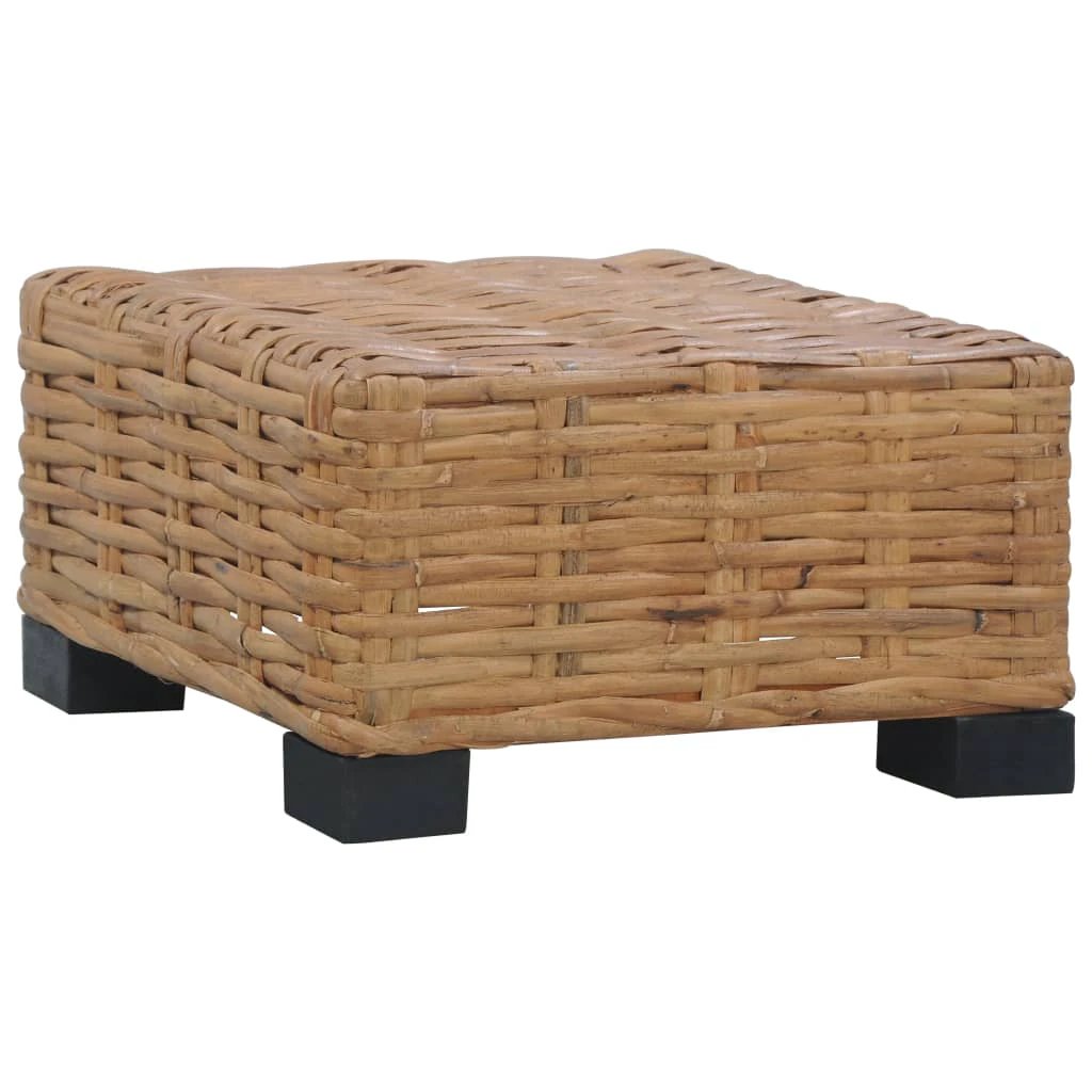 VidaXL Coffee Table 47x47x28 cm Natural Rattan Living Room by vidaXL